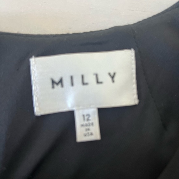 MILLY Sleeveless High Low Dress with side zipper. Size 12. - Picture 7 of 13